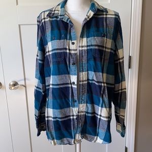 Blue Flannel Top